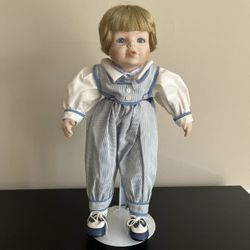 Moments Treasured First Kiss Denny Porcelain Doll William Tung Tusco 14in