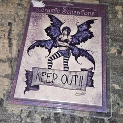 Ceramic Sensations Decorative Fairy Tile "KEEP OUT" Amy Brown NEW/SEALED!