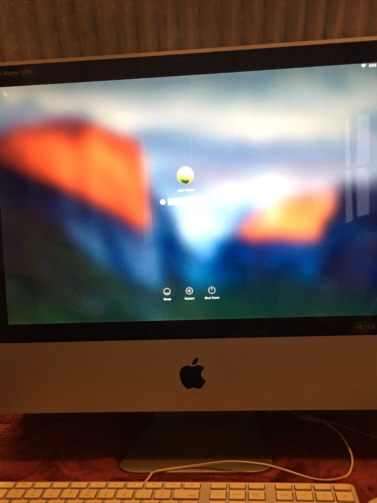 Apple imac Desktop Computer 20” -year 2007 With External Memory