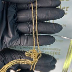 10KT GOLD CABLE CHAIN 