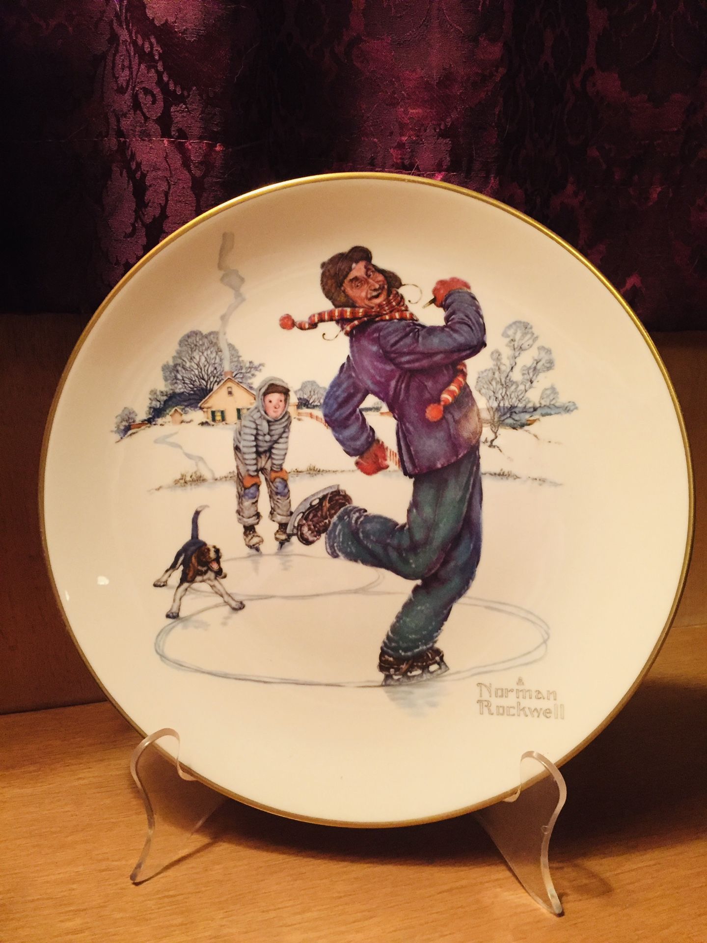 2 collectible plates. It’s a bargain. Please read full description. Take both for $85. "Gay Blades" is the first issue in Norman Rockwell's Four Seas