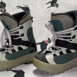 K2 Sherpa Clicker Black Green Gray Snowboard Boots Men’s 12 M12
