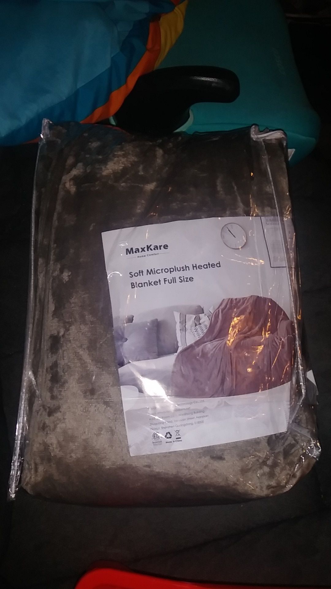 Maxkare electric blanket heated throw- full size