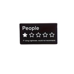  "People F*@ki*g Nightmare" pin badge button