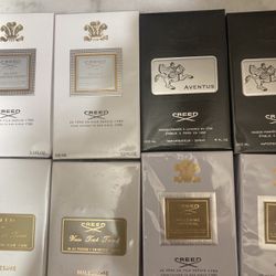 Creed Cologne Bundle (Aventus, Silver Mountain Water, Green Irish Tweed, Millesime Imperial)