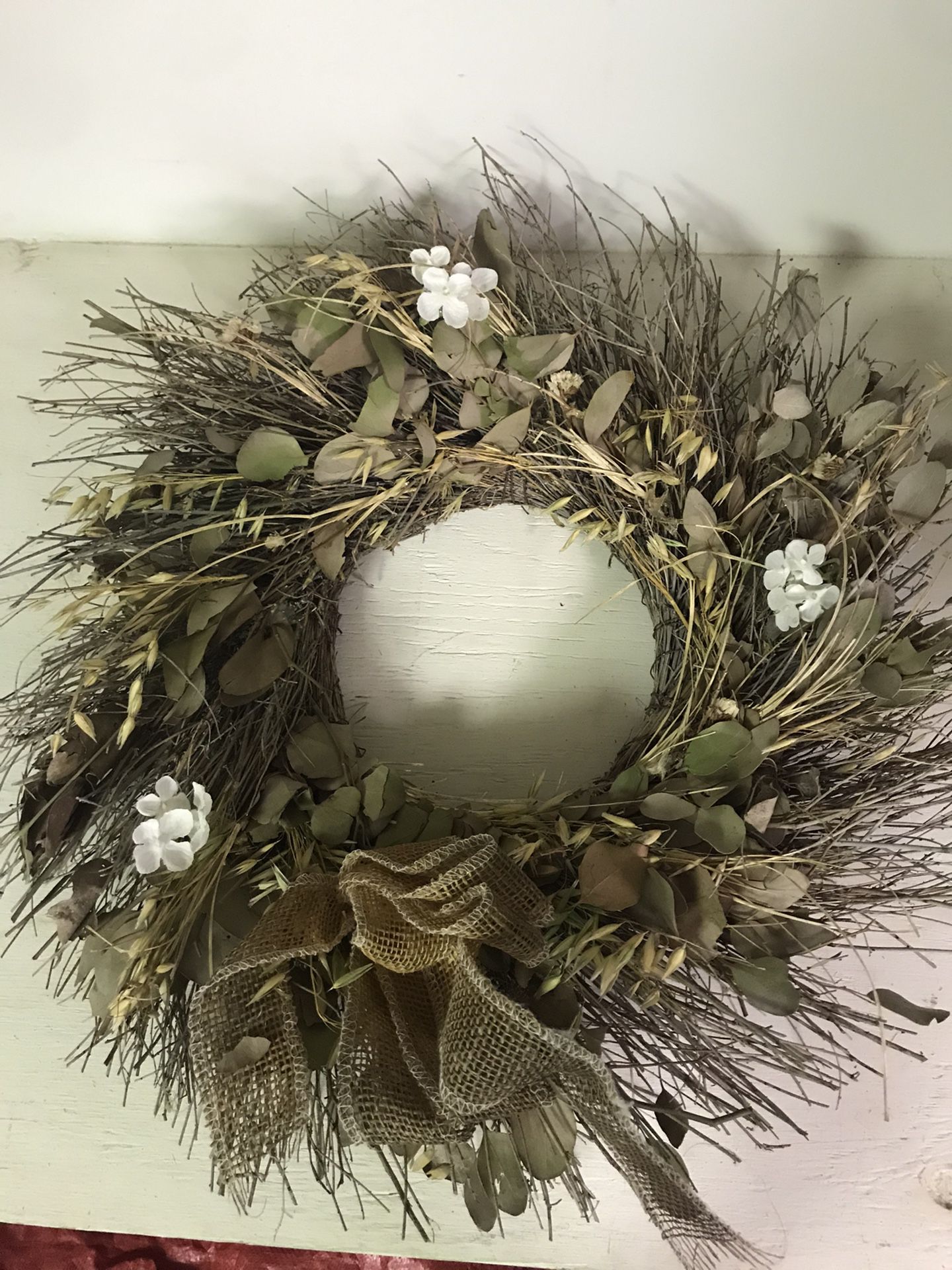 Wreath - Dried leaves and sticks