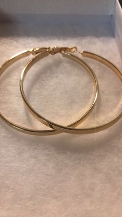 Hoops Earrings gold plated