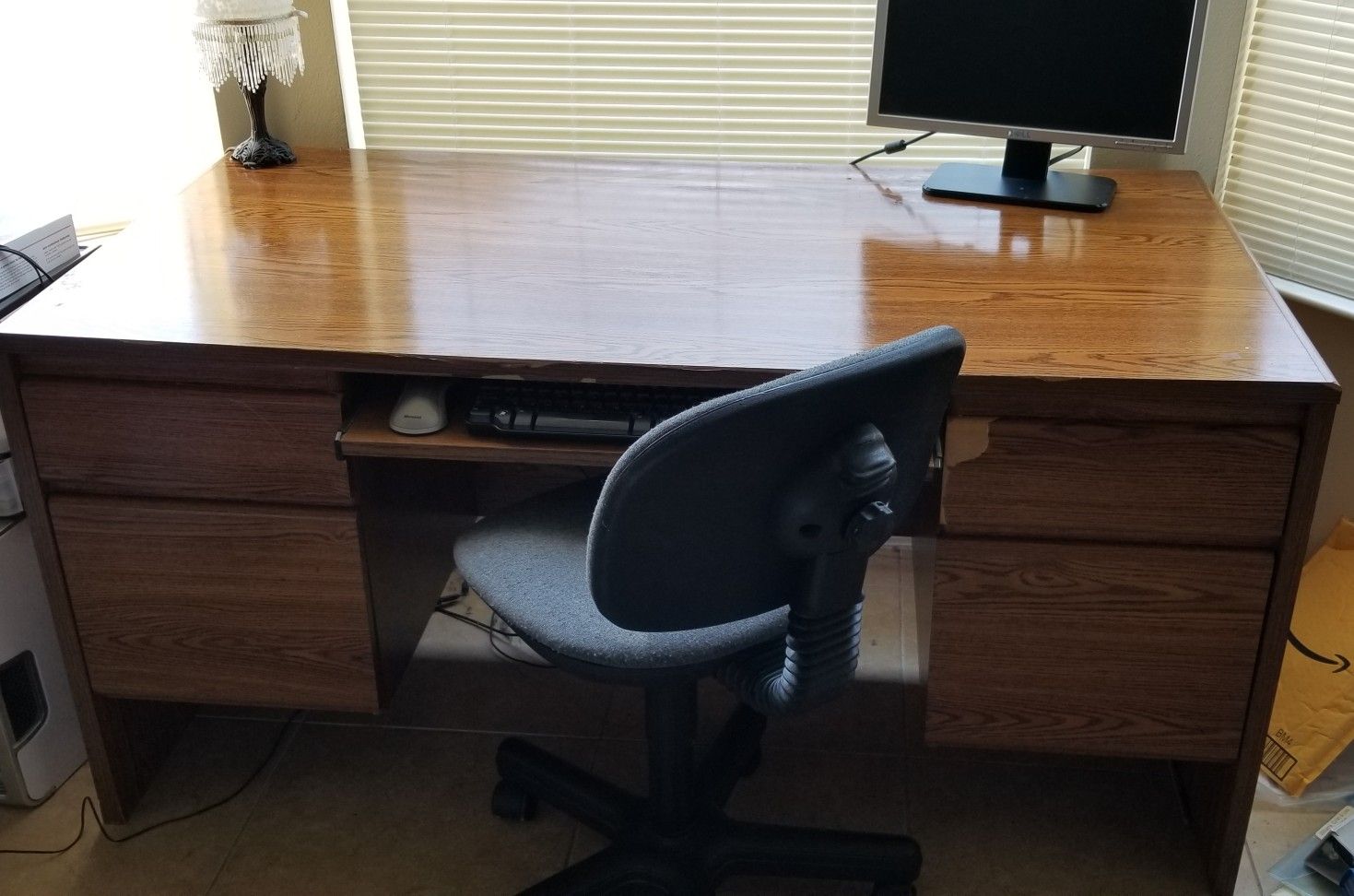 Big desk and Office Chair