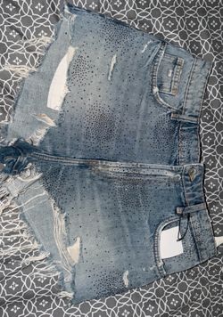 Brand New Zara  shorts with rhinestones size 12