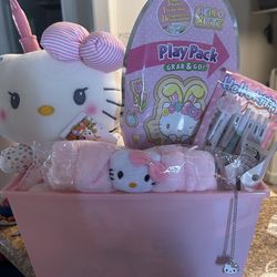 Hello kitty Easter basket