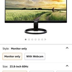 Acer 60hz LCD Monitor 