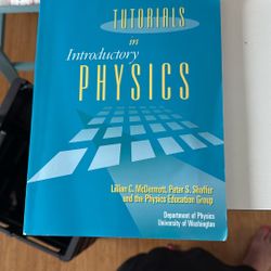 Tutorials In Introductory Physics