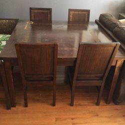 Rustic Table and Chair Set