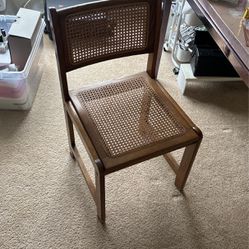 wooden chair mid century