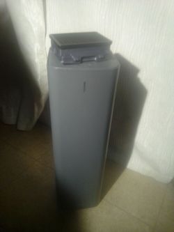 Gray Plastic Water Softener Salt Tank