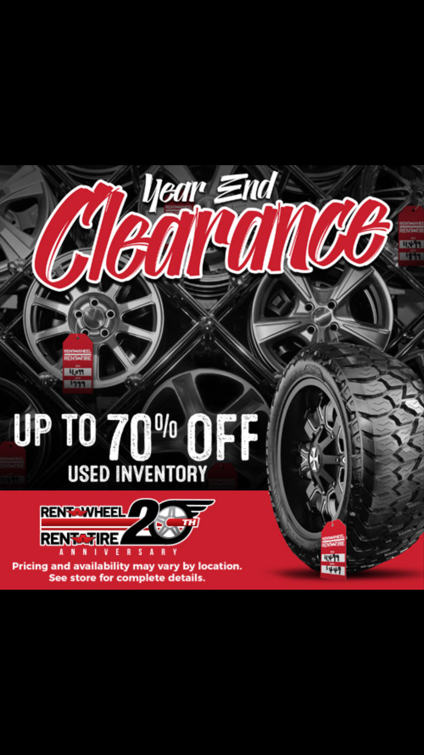 YEAR END CLEARANCE EVENT!!