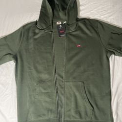 Levi's Men's Housemark Zip-up Hoodie (Medium)