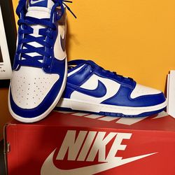 White/Royal Blue Nike Dunk Low Retro- New in Box 80.00