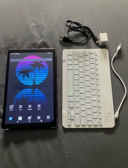 2023 red android tablet & keyboard