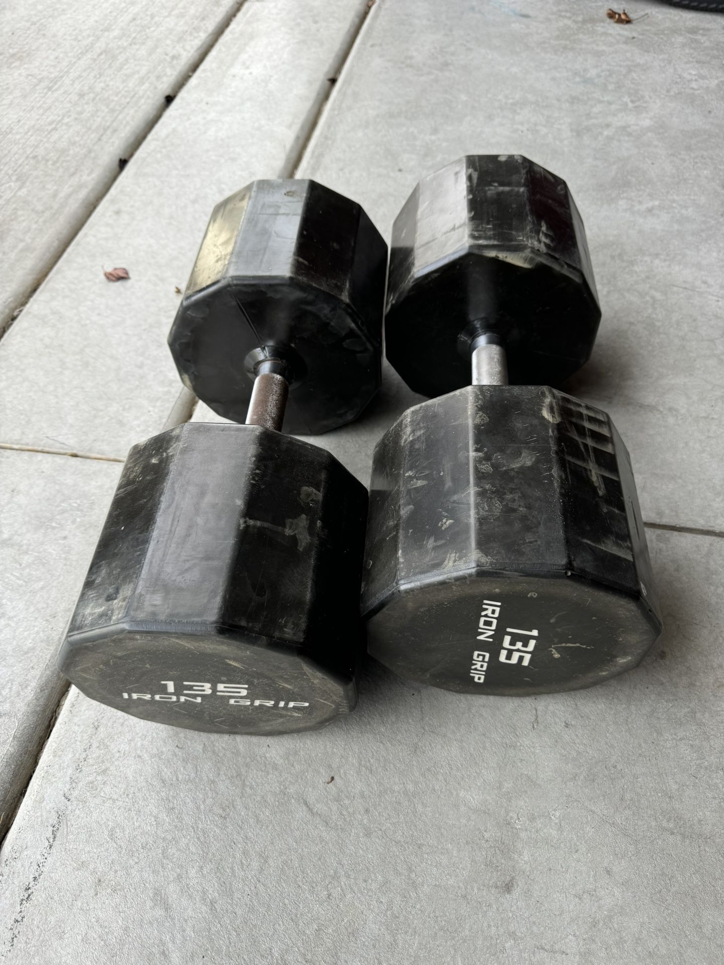 Iron Fitness Urethane Dumbbells 135s Set