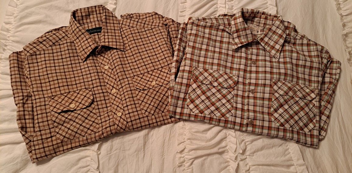 Men's Dress Shirts Size Medium Bundle Button Up JCPenney Hunter's Ridge❤️