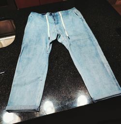 Denim rollers size 34