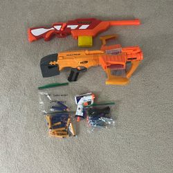 Nerd Double Dealer, Pistol, And Walking Dead Sniper