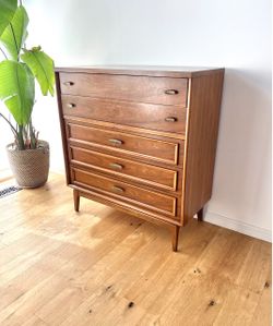 Mid Century Tallboy Dresser by Lenoir for Broyhill