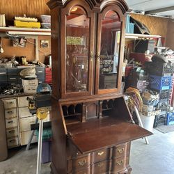 Library China Cabinet Desk