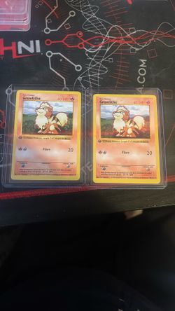 Pokemon 1st Edition Shadowless Growlithe