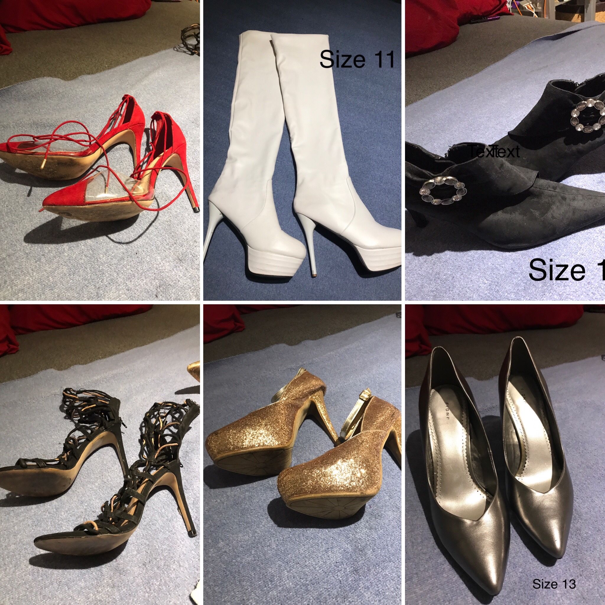 New! Women’s Heels Sizes 10, 11, 12, 13