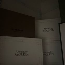 Alexander McQueen, Burberry Dior and Louis Vuitton shoebox