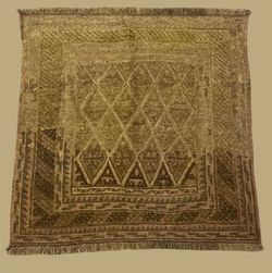 Handmade Pakistani Wool Rug 3.6x3.8