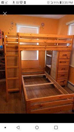 Twin over twin loft bunk beds