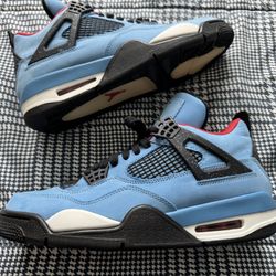 Travis Scott Air Jordan 4 Oiler Blue Sz 10.5 No Box