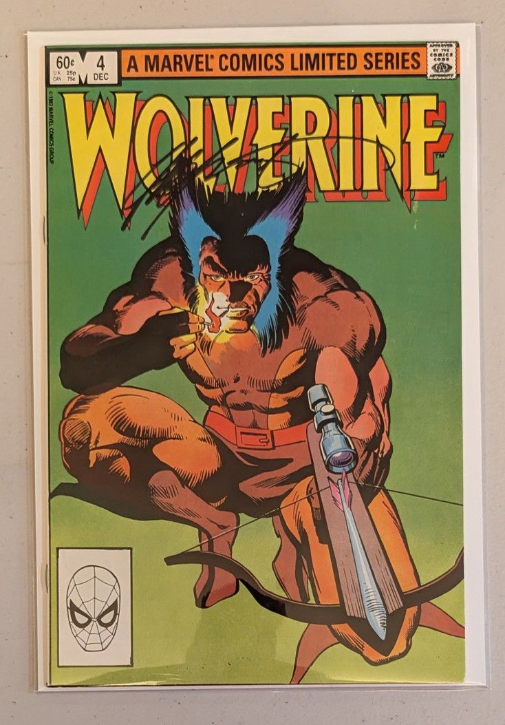 WOLVERINE LIMITED SERIES #4 MARVEL 1982 SIGNED BY CHRIS CLAREMONT With COA