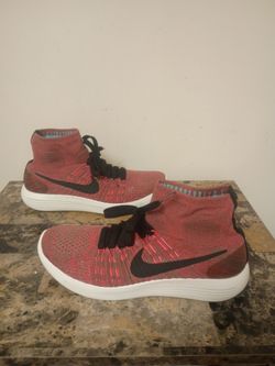 Nike LunarEpic FlyKnit Running Shoes Fuchsia Black Red Brown Women 9.5 Men 8.5