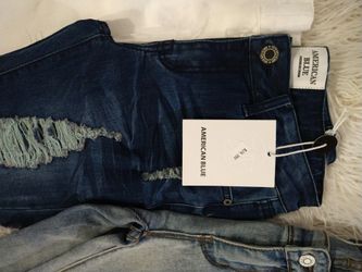 Distressed American Blue Rose Jeans 