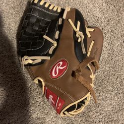 Leather Glove And Baseball Bag