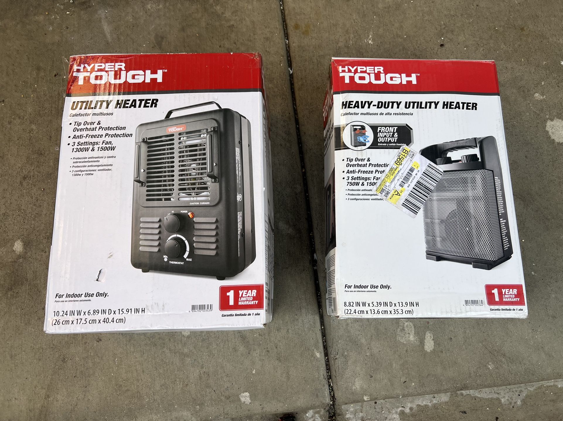 2 Electric Heaters $40 Each/ And 4 Small ones $25 Each