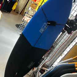 Blue foam Surfboard at Catch a Wave Surf Shop