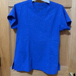 Jockey Royal Blue Scrub Top - Women’s Size Medium - Fits Up To A Size 6