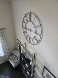 OVERSIZED 4FT INDUSTRIAL METAL WALL CLOCK – SOLID WELDED STEEL ✨