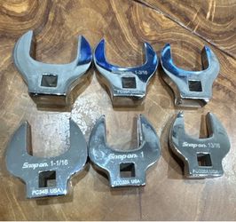 Snap-on FC Series SAE 6pc Crowfoot Wrench Set Chrome 13/16 to 1-1/4