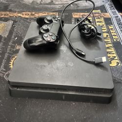 PS4 Slim With Wires And Controller 