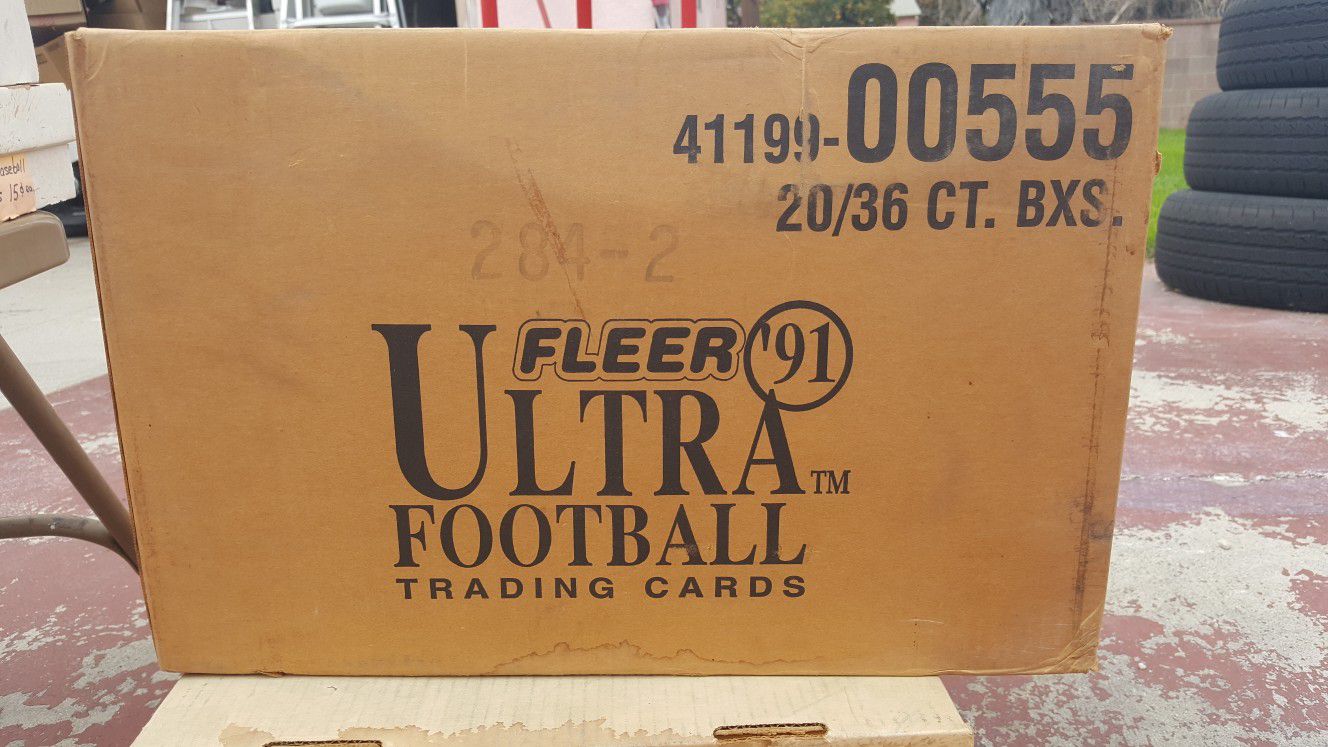 Case (20 Boxes) of 1991 Fleer Ultra Football