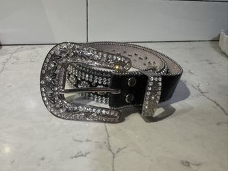 BLAZIN ROXX BLACK TOOLED CONCHO BELT