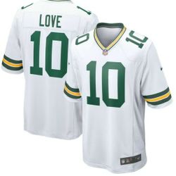 New! Jordan Love Green Bay Packers Nike Game Jersey - White XL

1