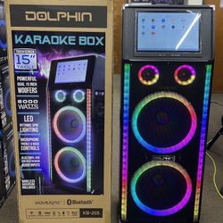 🎄CHRISTMAS FINANCE SPECIAL🎄6000W 15” Tablet Bluetooth Karaoke Speaker With Wireless Mic Included‼️