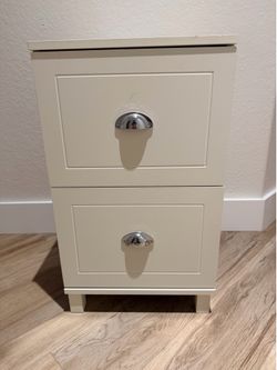 White 2 Drawer Filing Cabinet